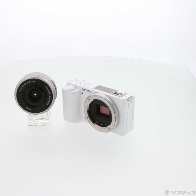 (中古)SONY VLOGCAM ZV-E10L パワーズームレンズキット ホワイト(344-ud)