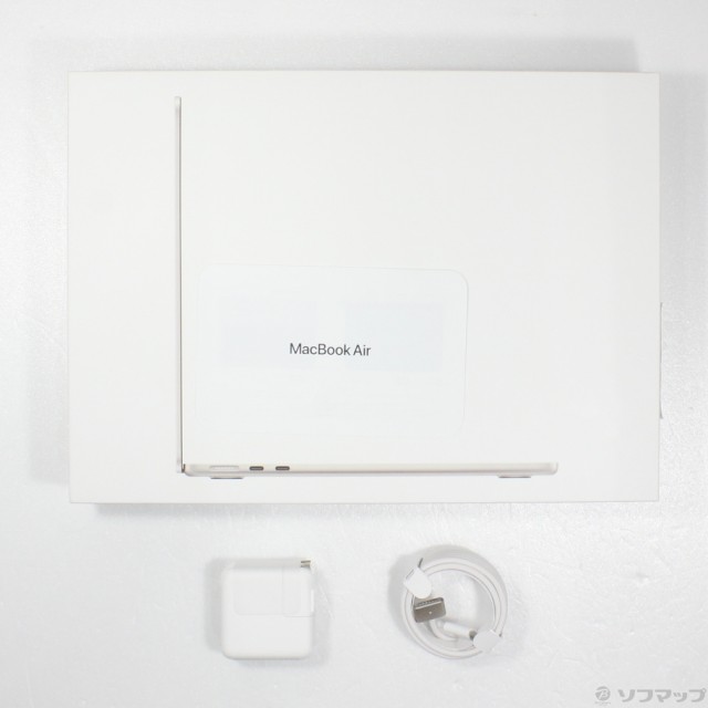 (中古)Apple MacBook Air 13.6-inch Mid 2022 MLY13J/A Apple M2 8コアCPU_8コアGPU 8GB SSD256GB スターライト (12.6 Monterey)(344-ud)