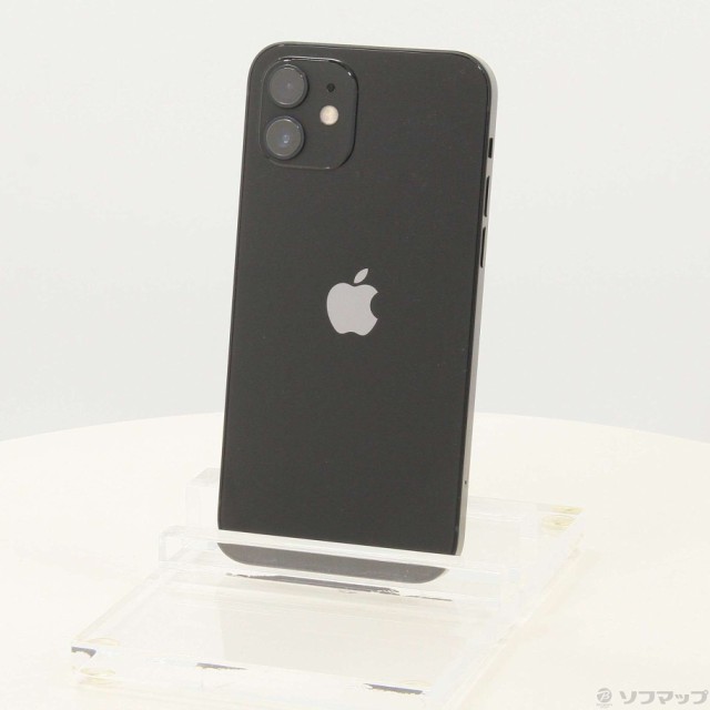 (中古)Apple iPhone12 128GB ブラック MGHU3J/A SIMフリー(348-ud)