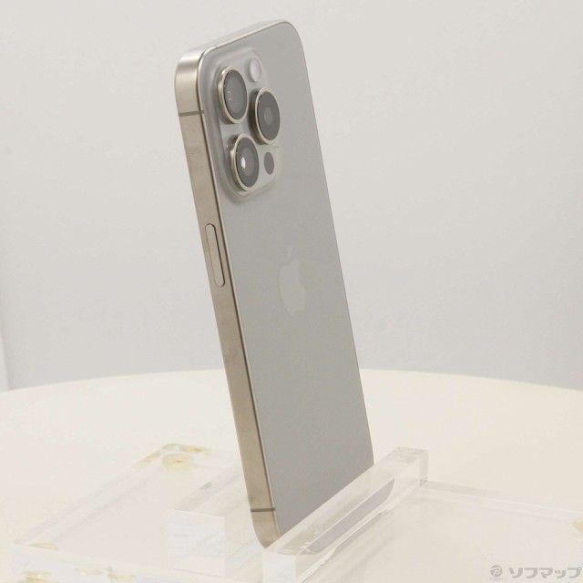 (中古)Apple iPhone15 Pro 128GB ナチュラルチタニウム MTU93J/A SIMフリー(196-ud)