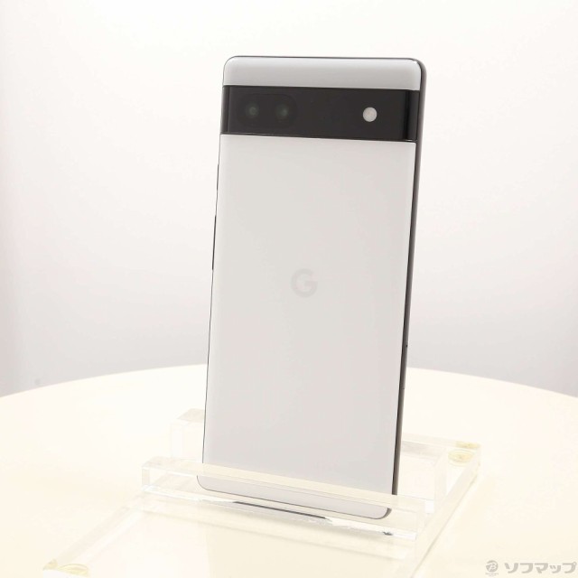 (中古)GOOGLE Google Pixel 6a 128GB チョーク GB17L au SIMフリー(348-ud)