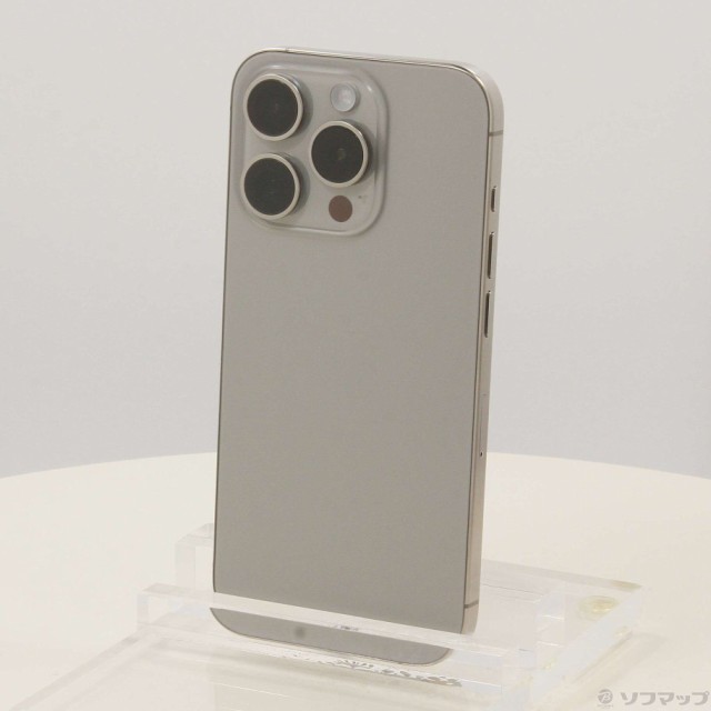 (中古)Apple iPhone15 Pro 128GB ナチュラルチタニウム MTU93J/A SIMフリー(269-ud)