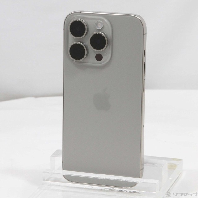 (中古)Apple iPhone15 Pro 128GB ナチュラルチタニウム MTU93J/A SIMフリー(258-ud)