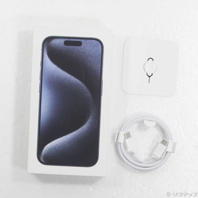 (中古)Apple iPhone15 Pro 128GB ブルーチタニウム MTUA3J/A SIMフリー(269-ud)