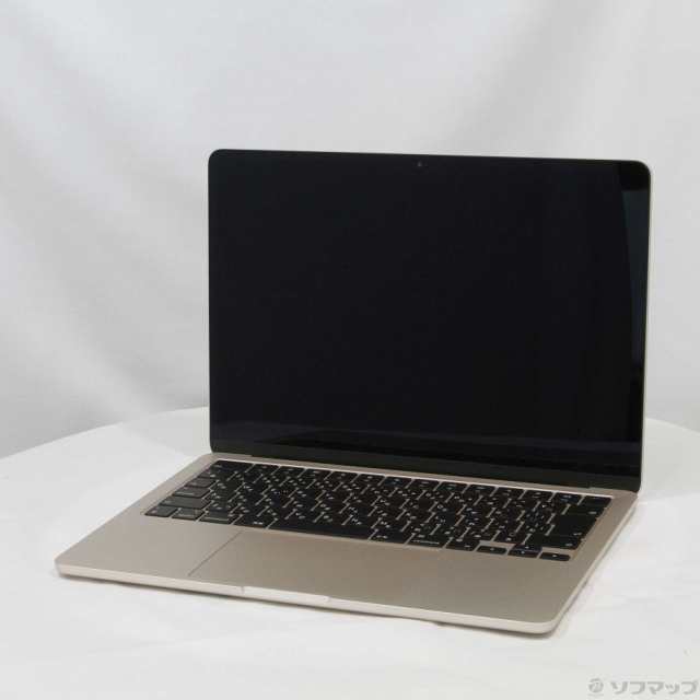 (中古)(展示品) MacBook Air 13.6-inch Mid 2022 MLY13J/A M2 8コアCPU_8コアGPU 8GB SSD256GB スターライト (macOS v14.7)(262-ud)