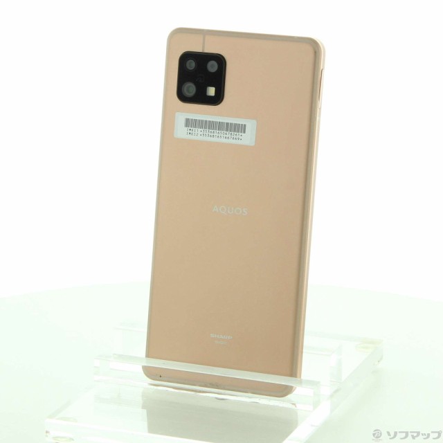 (中古)SHARP AQUOS sense6s 64GB ライトカッパー SHG07 au SIMフリー(344-ud)の通販は