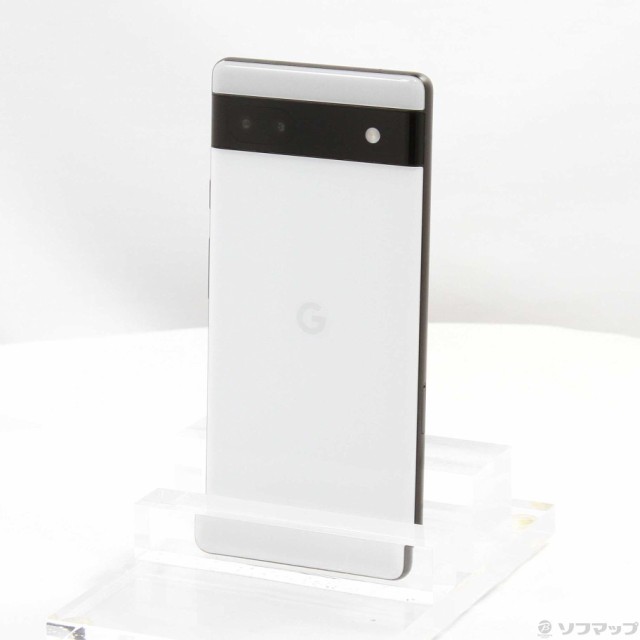 (中古)GOOGLE Google Pixel 6a 128GB チョーク GB17L au SIMフリー(368-ud)