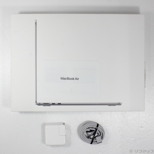 (中古)MacBook Air 13.6-inch Mid 2022 MLXW3J/A M2 8コアCPU_8コアGPU 8GB SSD256GB スペースグレイ (12.6 Monterey)(276-ud)