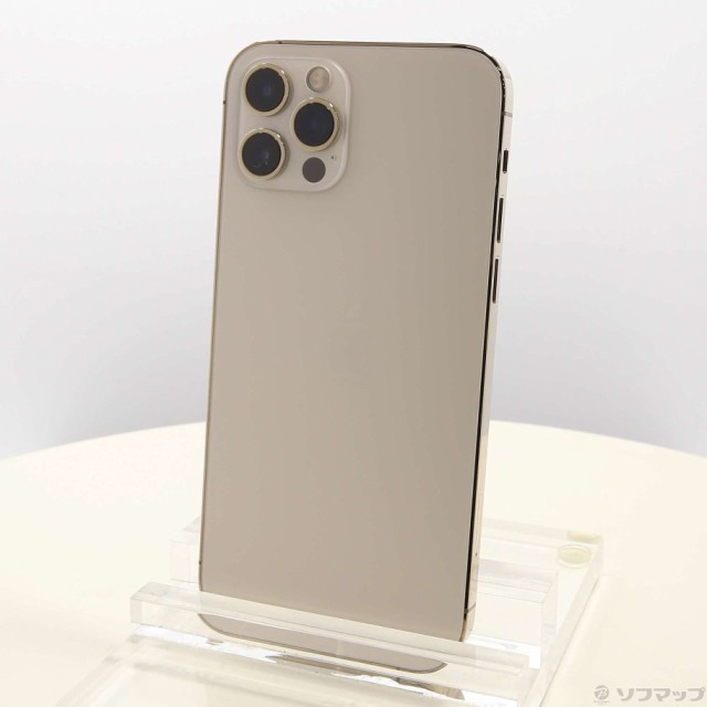 (中古)Apple iPhone12 Pro 128GB ゴールド MGM73J/A SIMフリー(348-ud)