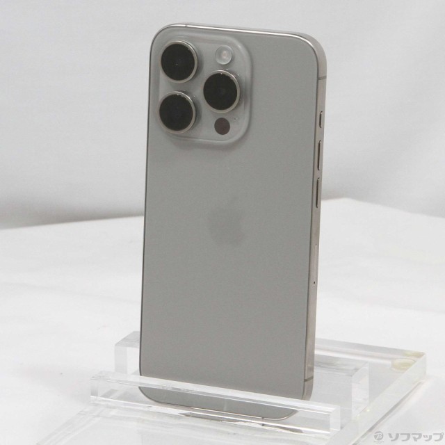 (中古)Apple iPhone15 Pro 128GB ナチュラルチタニウム MTU93J/A SIMフリー(258-ud)