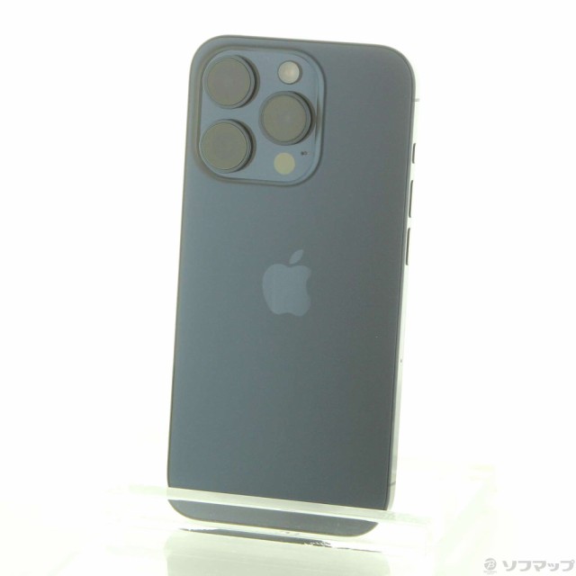 (中古)Apple iPhone15 Pro 128GB ブルーチタニウム MTUA3J/A SIMフリー(258-ud)