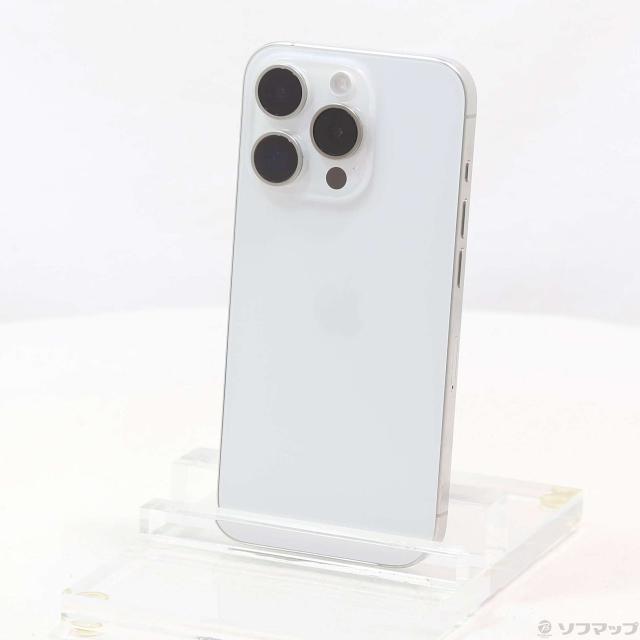 (中古)Apple iPhone15 Pro 256GB ホワイトチタニウム MTUD3J/A SIMフリー(348-ud)の通販は
