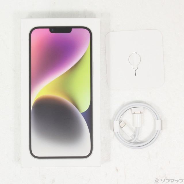 中古)Apple iPhone14 Plus 256GB スターライト MQ4L3J/A SIM