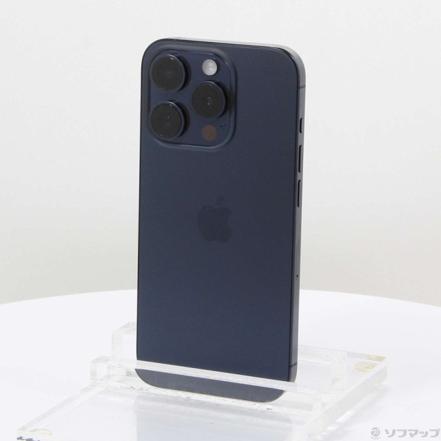 (中古)Apple iPhone15 Pro 128GB ブルーチタニウム MTUA3J/A SIMフリー(269-ud)