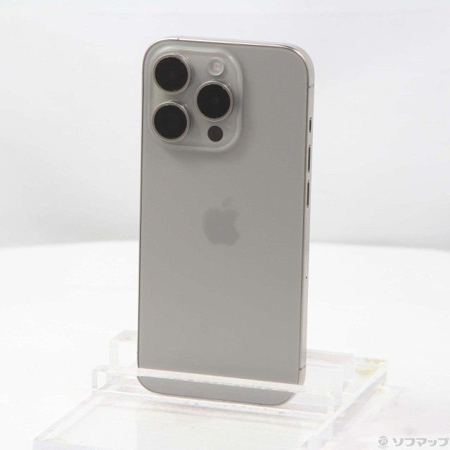 (中古)Apple iPhone15 Pro 128GB ナチュラルチタニウム MTU93J/A SIMフリー(344-ud)