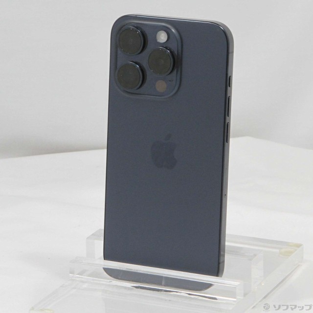 (中古)Apple iPhone15 Pro 128GB ブルーチタニウム MTUA3J/A SIMフリー(262-ud)