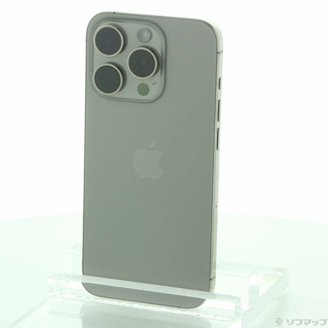 (中古)Apple iPhone15 Pro 128GB ナチュラルチタニウム MTU93J/A SIMフリー(247-ud)