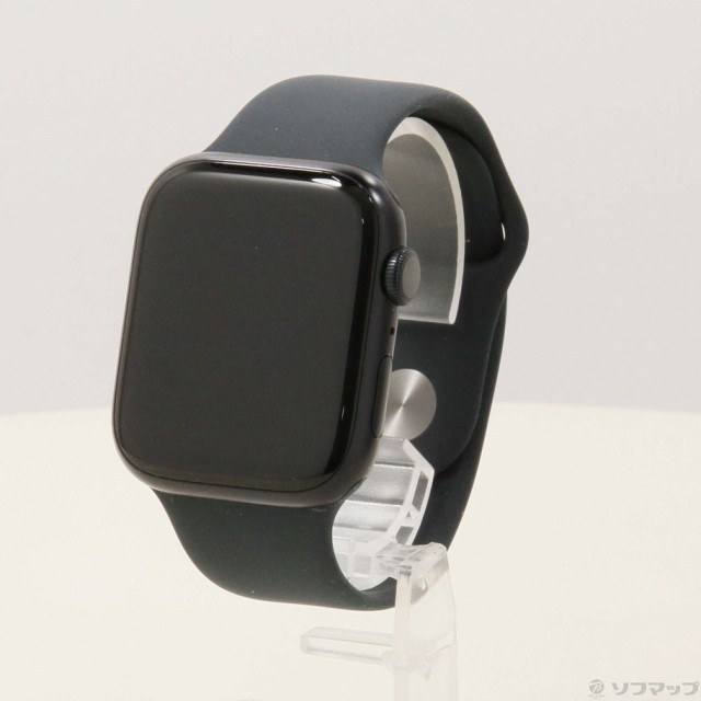 (中古)Apple Apple Watch Series 9 GPS 45mm ミッドナイトアルミニウムケース ミッドナイトスポーツバンド(262-ud)