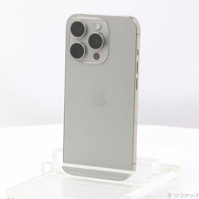 (中古)Apple iPhone15 Pro 128GB ナチュラルチタニウム MTU93J/A SIMフリー(251-ud)