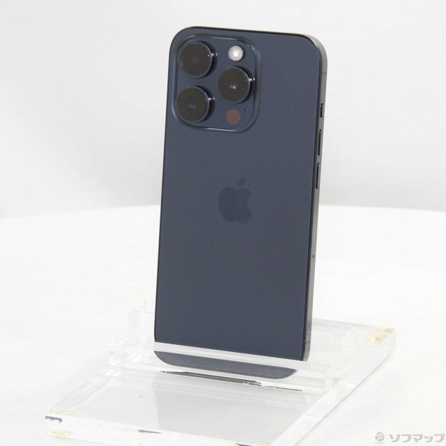 (中古)Apple iPhone15 Pro 128GB ブルーチタニウム MTUA3J/A SIMフリー(348-ud)