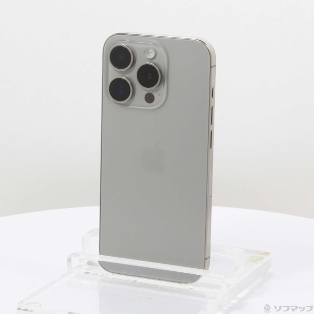 (中古)Apple iPhone15 Pro 128GB ナチュラルチタニウム MTU93J/A SIMフリー(352-ud)