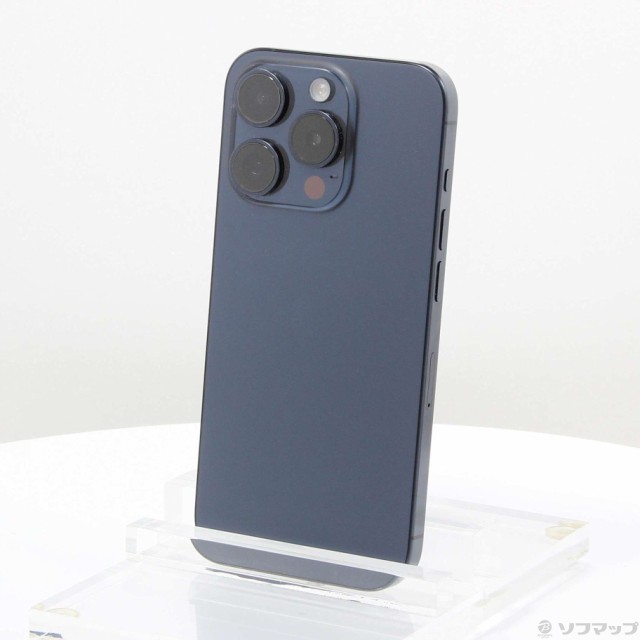 (中古)Apple iPhone15 Pro 128GB ブルーチタニウム MTUA3J/A SIMフリー(349-ud)