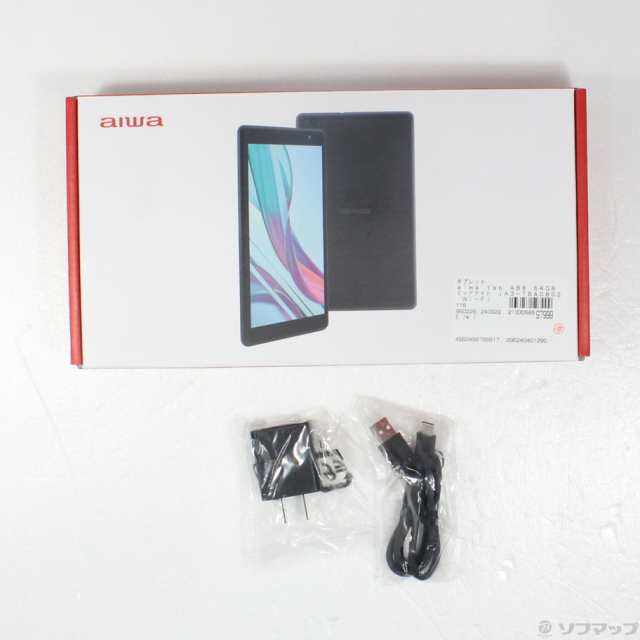 (中古)aiwa aiwa tab AB8 64GB ミッドナイト JA3-TBA0802 Wi-Fi(349-ud)