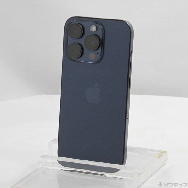 (中古)Apple iPhone15 Pro 128GB ブルーチタニウム MTUA3J/A SIMフリー(269-ud)