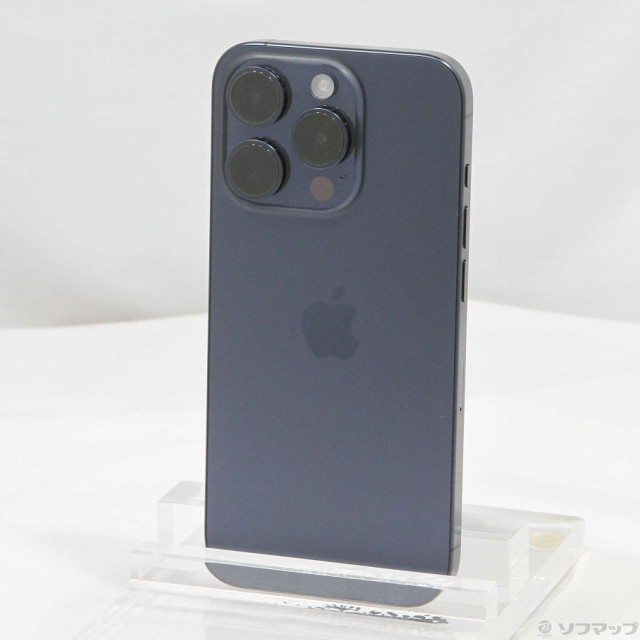 (中古)Apple iPhone15 Pro 128GB ブルーチタニウム MTUA3J/A SIMフリー(344-ud)