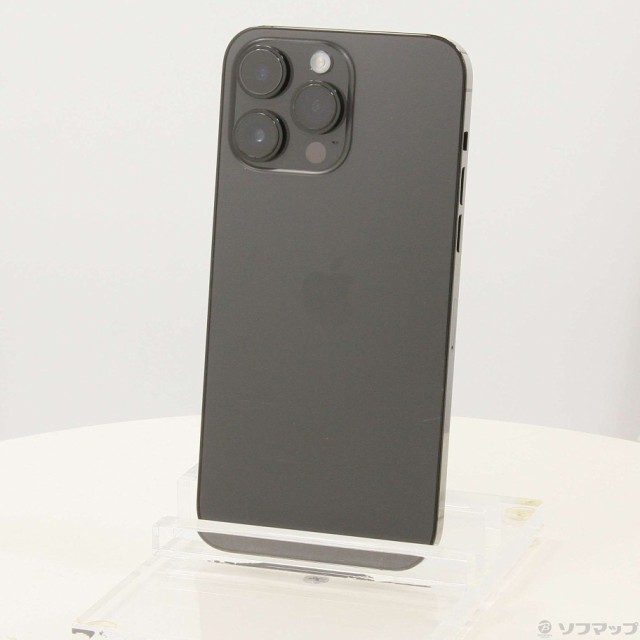 (中古)Apple iPhone14 Pro Max 128GB スペースブラック MQ963J/A SIMフリー(348-ud)