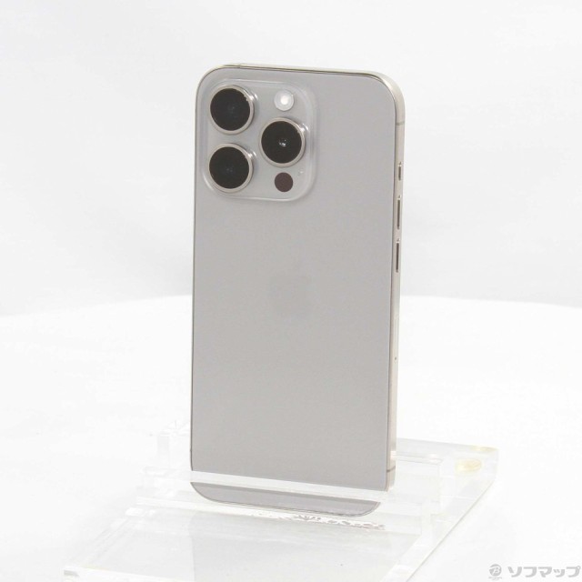 (中古)Apple iPhone15 Pro 128GB ナチュラルチタニウム MTU93J/A SIMフリー(269-ud)