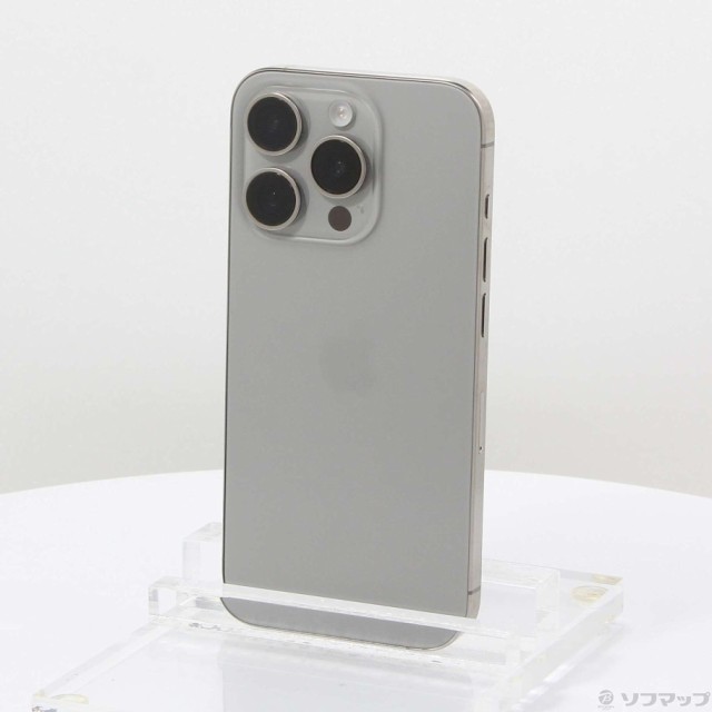 (中古)Apple iPhone15 Pro 128GB ナチュラルチタニウム NTU93J/A SIMフリー(349-ud)