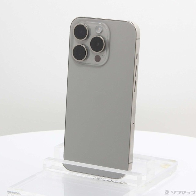 (中古)Apple iPhone15 Pro 128GB ナチュラルチタニウム MTU93J/A SIMフリー(251-ud)