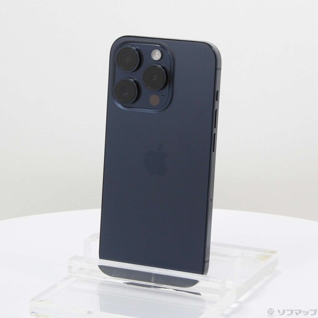 (中古)Apple iPhone15 Pro 128GB ブルーチタニウム MTUA3J/A SIMフリー(305-ud)