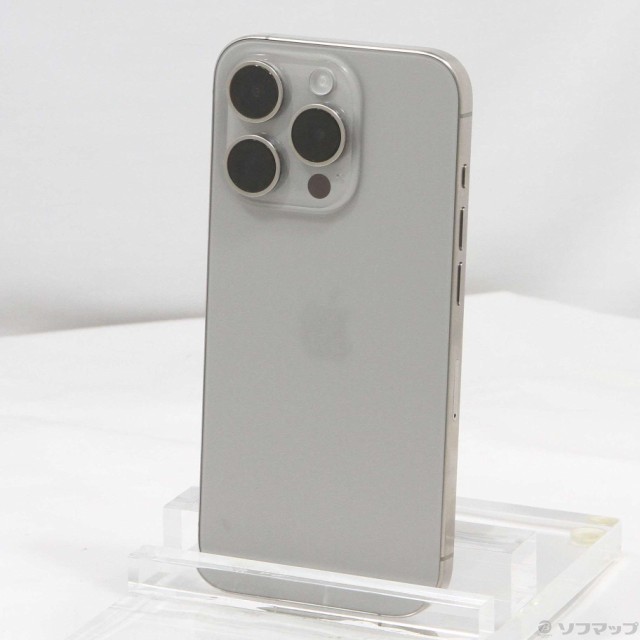 (中古)Apple iPhone15 Pro 256GB ナチュラルチタニウム MTUF3J/A SIMフリー(262-ud)
