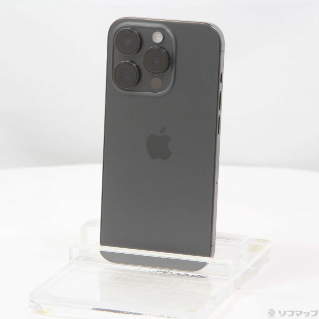 (中古)Apple iPhone15 Pro 128GB ブラックチタニウム MTU73J/A SIMフリー(348-ud)