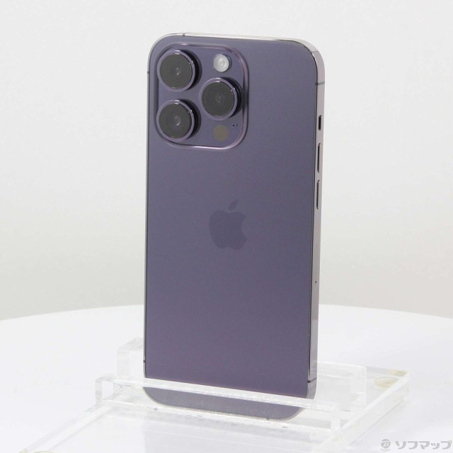 (中古)Apple iPhone14 Pro 256GB ディープパープル MQ1E3J/A SIMフリー(262-ud)