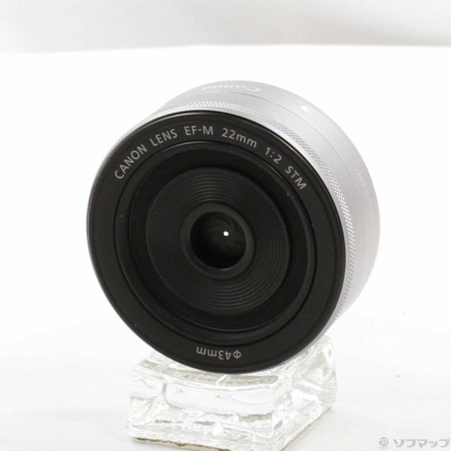 (中古)Canon EF-M 22mm F2 STM シルバー (レンズ)(CANON Mマウント)(258-ud)