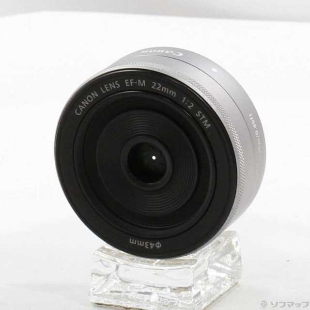 (中古)Canon EF-M 22mm F2 STM シルバー (レンズ)(CANON Mマウント)(258-ud)