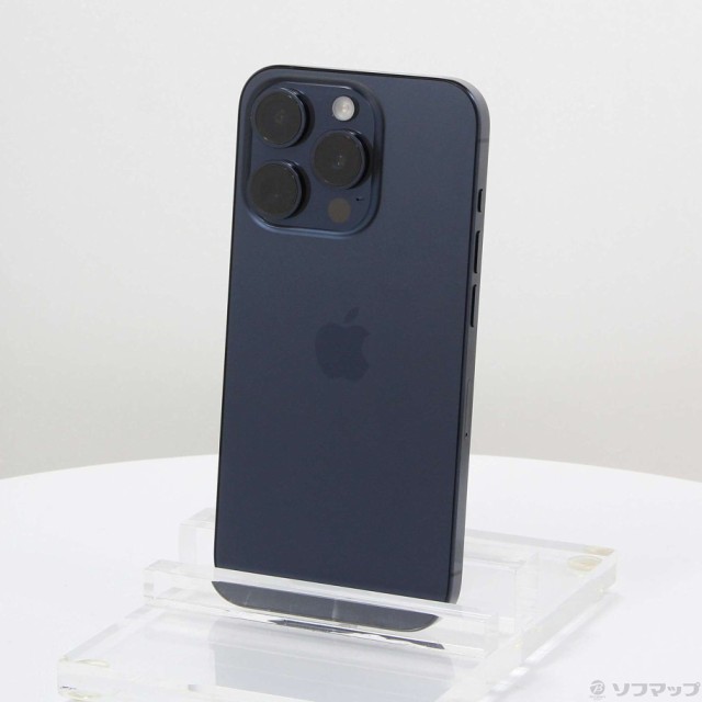 (中古)Apple iPhone15 Pro 128GB ブルーチタニウム MTUA3J/A SIMフリー(295-ud)