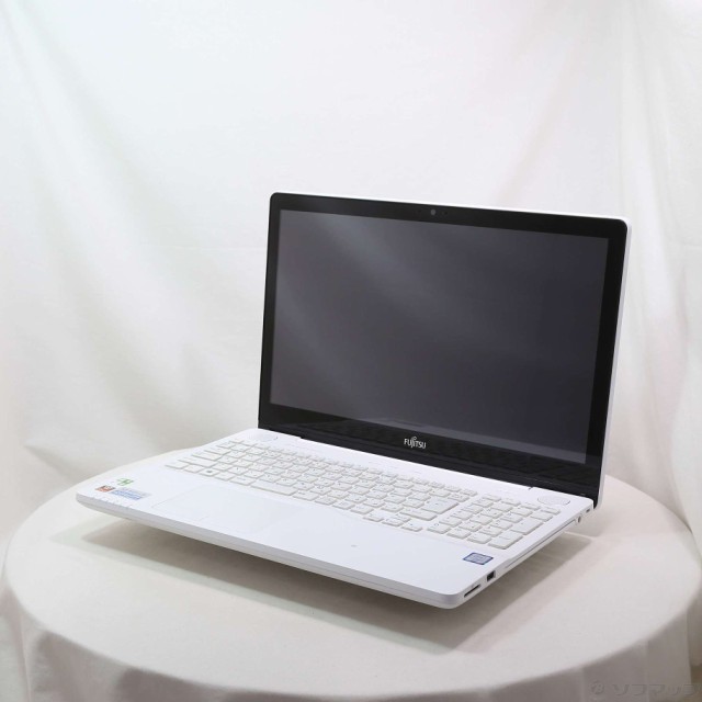 (中古)FUJITSU 格安安心パソコン LIFEBOOK AH77/Y FMVA77YWKS プレミアムホワイト (Windows 10)(344-ud)