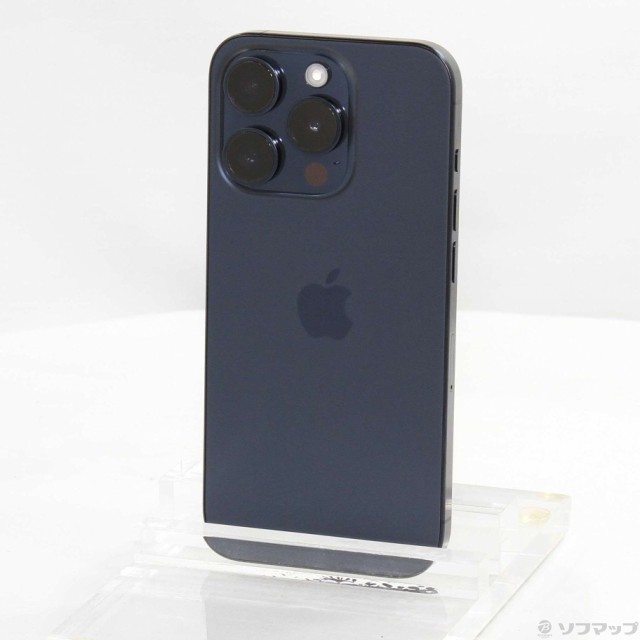 (中古)Apple iPhone15 Pro 128GB ブルーチタニウム MTUA3J/A SIMフリー(305-ud)