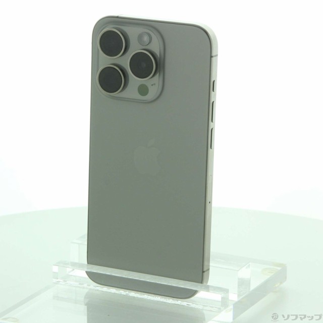 (中古)Apple iPhone15 Pro 128GB ナチュラルチタニウム MTU93J/A SIMフリー(349-ud)