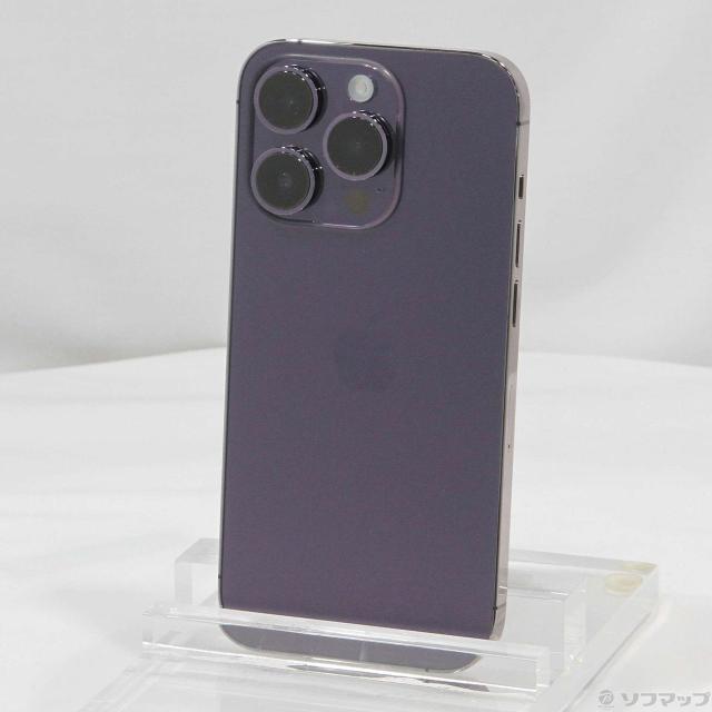 中古)Apple iPhone14 Pro 128GB ディープパープル MQ0F3J/A SIM