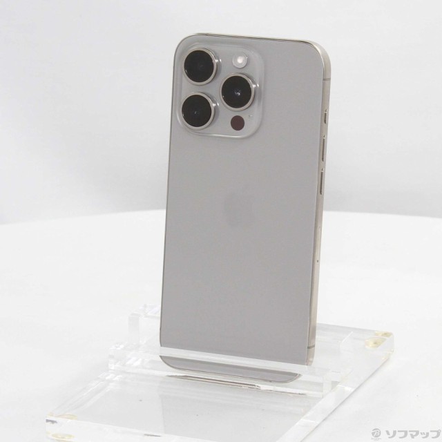 (中古)Apple iPhone15 Pro 128GB ナチュラルチタニウム MTU93J/A SIMフリー(344-ud)