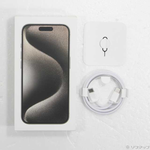 (中古)Apple iPhone15 Pro 128GB ナチュラルチタニウム MTU93J/A SIMフリー(344-ud)