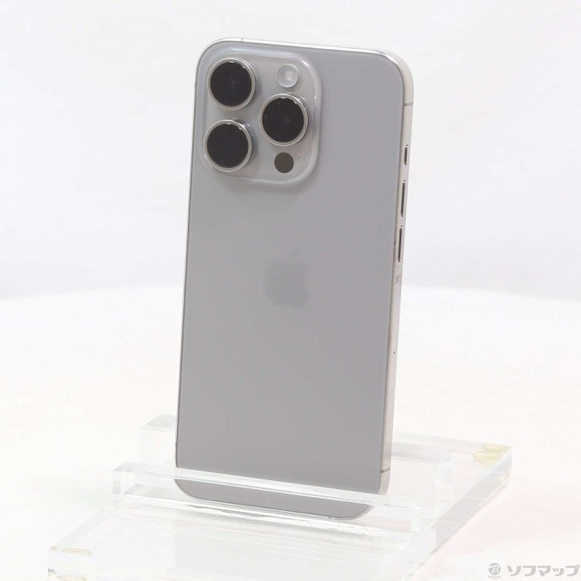 (中古)Apple iPhone15 Pro 128GB ナチュラルチタニウム MTU93J/A SIMフリー(262-ud)