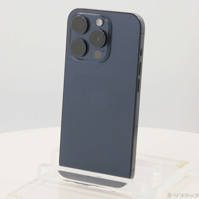 (中古)Apple iPhone15 Pro 128GB ブルーチタニウム MTUA3J/A SIMフリー(352-ud)