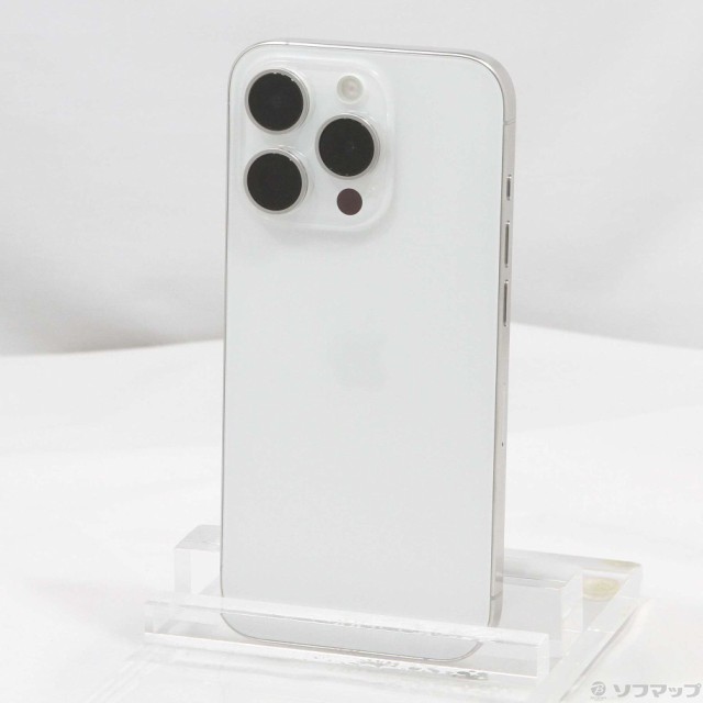 (中古)Apple iPhone15 Pro 128GB ホワイトチタニウム MTU83J/A SIMフリー(381-ud)