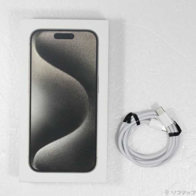 (中古)Apple iPhone15 Pro 128GB ナチュラルチタニウム MTU93J/A SIMフリー(349-ud)